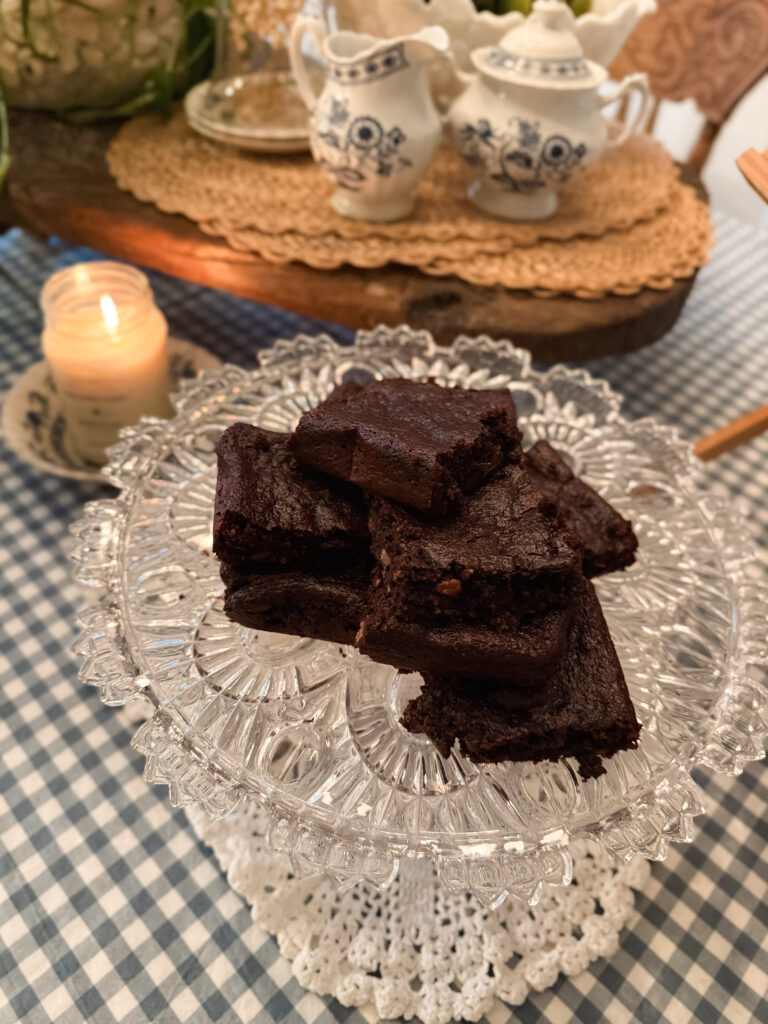 Skinny Double Fudge Applesauce Brownies